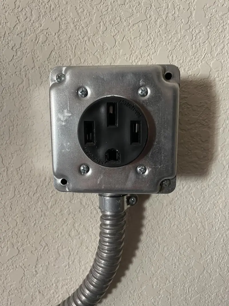 NEMA 14-50 outlet installed for Electrical Panel Upgrade in New Carlisle